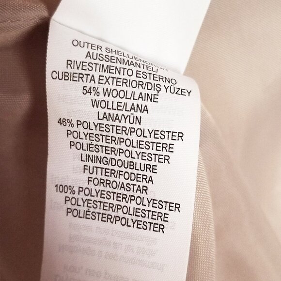 MUJI Wool Blend Toggle Button Hooded Duffel Jacket Preppy Academia Y2K Rare XS - Picture 8 of 16